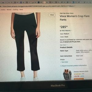 Vince women’s crop flare pants